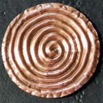 embossed copper spiral